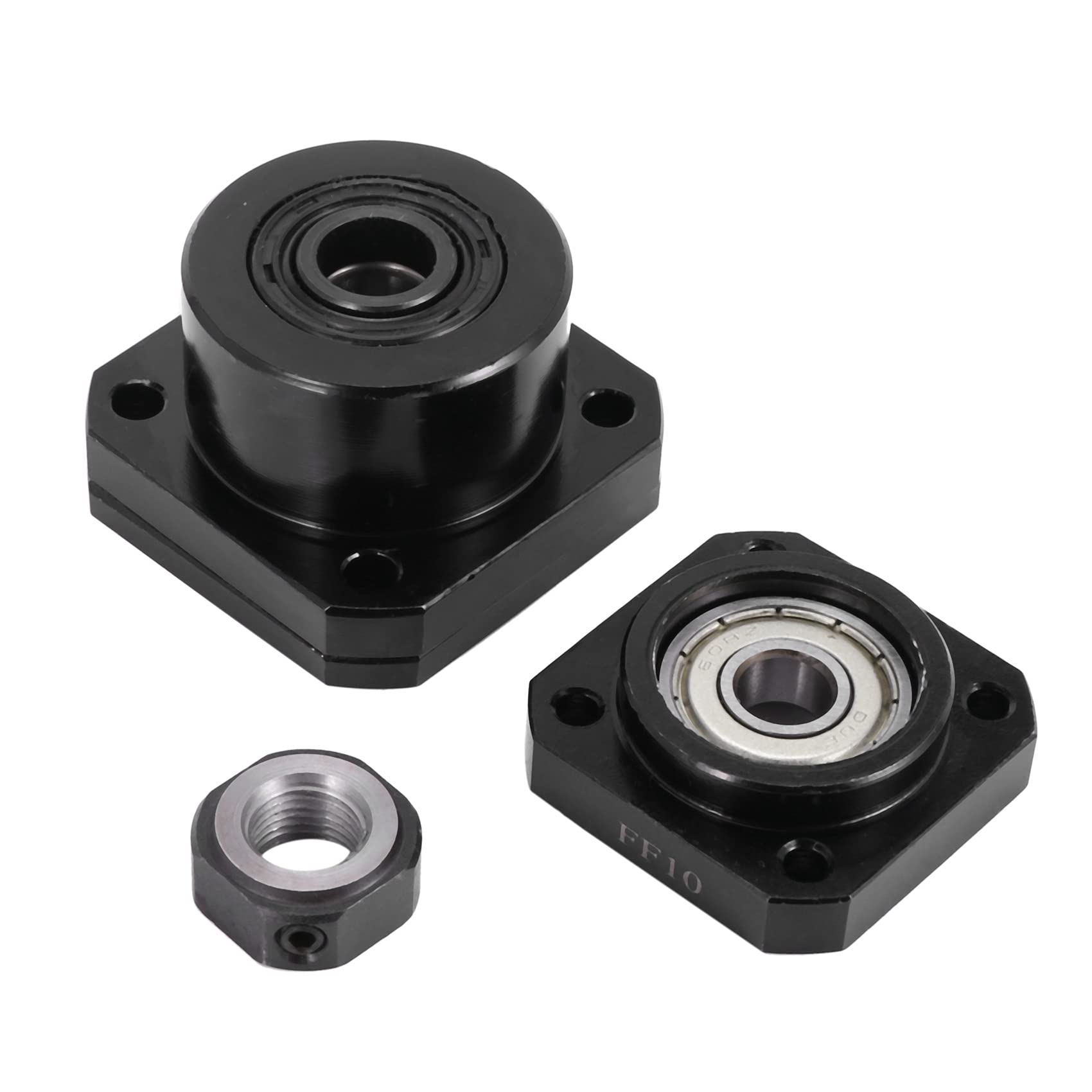 XIAOJUN 1 Pezzo FK10 Lato Fisso + 1 Pezzo FF10 Lato Flottato per Vite un Sfere SFU1204 Parti CNC Vite un Sfere 1204 Supporto Estremità Fk / Ff10