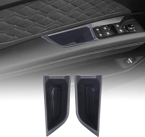 Miniatura 3 de Aunginsy Caja de almacenamiento lateral para puerta trasera delantera compatible con Audi Q4 E-Tron 2022 2023 2024 2025, 4 piezas de reposabrazos