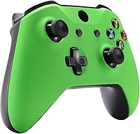 Vista 4 de eXtremeRate Green Soft Touch Front Housing Shell Case for Xbox One SX Controller, Comfortable Replacement Kit Faceplate Cover for Xbox One Wireless