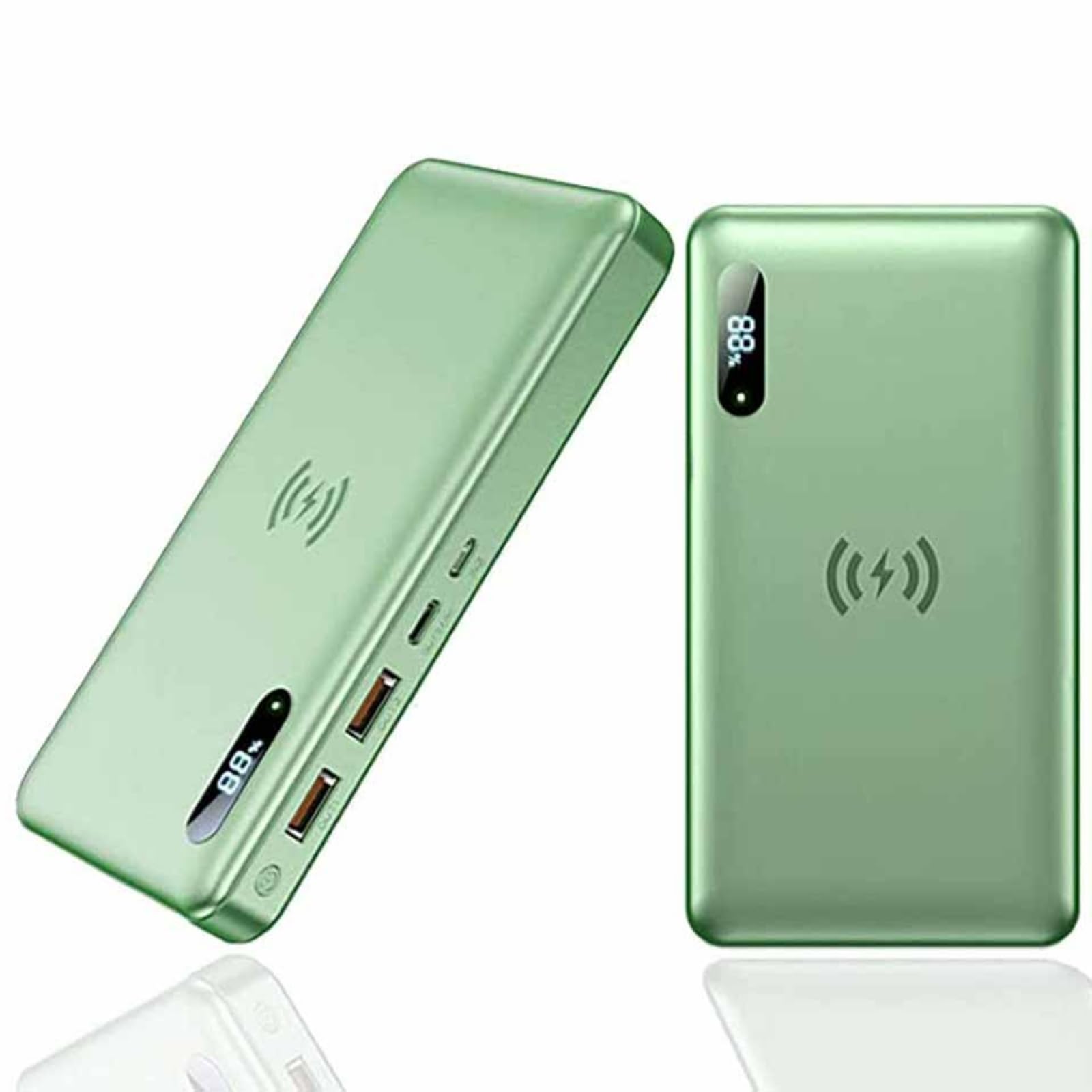 Caricabatterie portatile Power Bank Batteria esterna a ricarica rapida Power Bank wireless 50000Mah PD Caricatore portatile 65W/15W QC3.0/QC4.0/SCP Ricarica rapida con 2 ingressi e 3 uscite