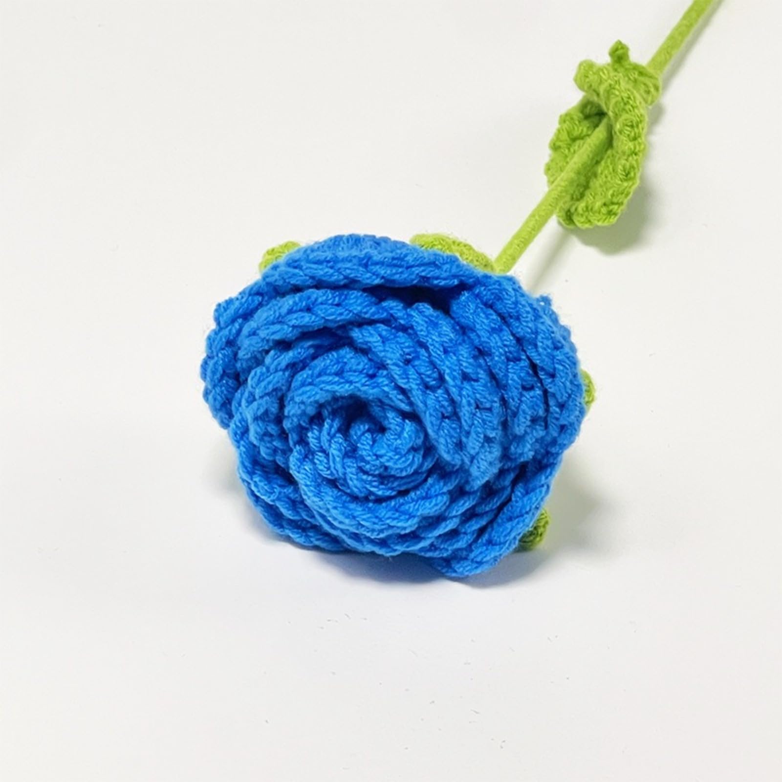 ALIHLUDNB Weaving Rose Simulation Flowers, Homemade Crochet Bouquet