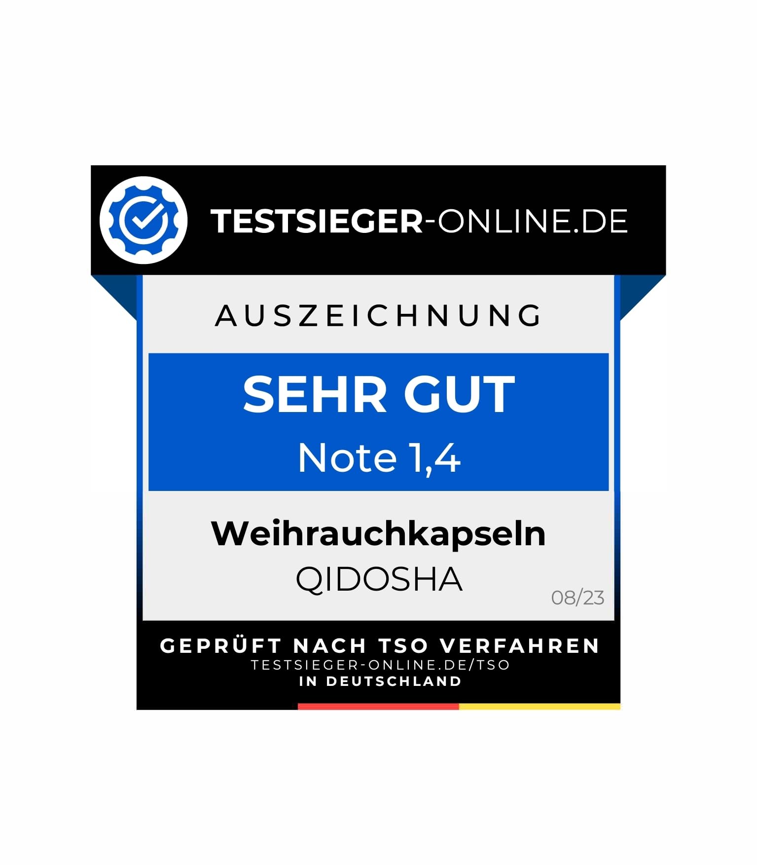 QIDOSHA® Boswellia serrata Weihrauchkapseln hochdosiert, TESTSIEGER 08/23*, 270 Stk/Glas, 85% Boswellia-Säure, 500mg Weihrauch Extrakt/Kapsel, Weihrauch Kapseln hochkonzentriert