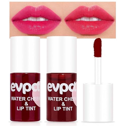 Miniatura 7 de evpct Juego de 3 brillos labiales teñidos con color melocotón, fresa, sandía, mini cambio de color transparente que cambia de PH, para mujeres y