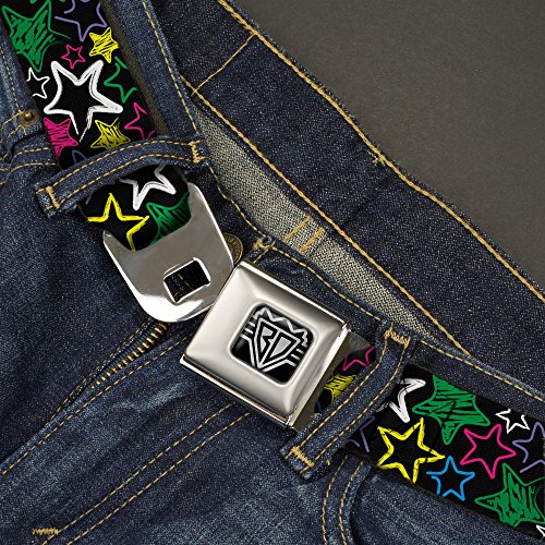 Ceinture de sécurité en acier et nylon haute densité Buckle-Down Noir