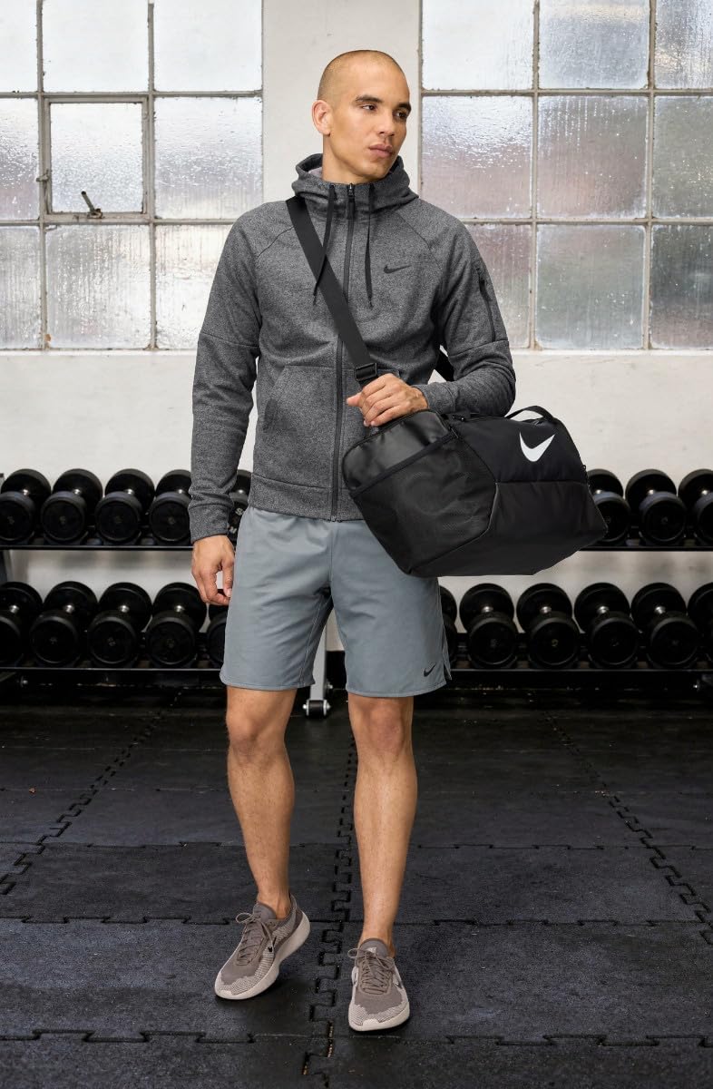 Nike Men's Therma-Fit Full-Zip Fitness Top, Black/Black/White