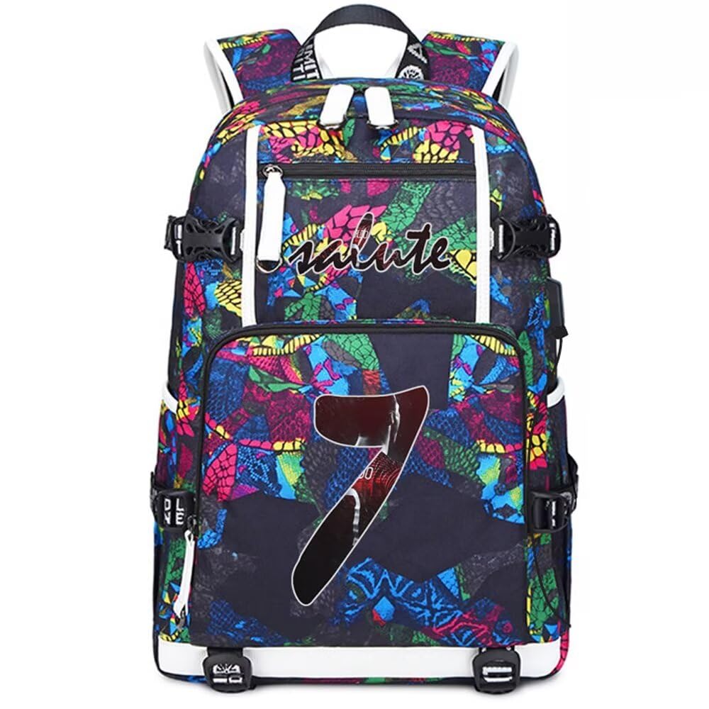 FANwenfeng Soccer Player 7 Multifunction Backpack Travel Football Fans bag for Men Women (P-Pattern 1)