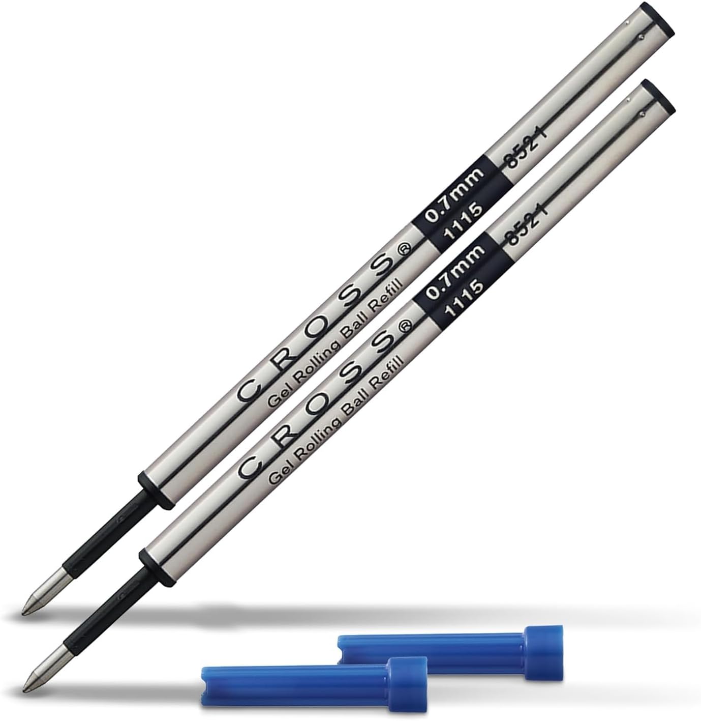 Refills for Selectip Gelローラーボールペン、M、ブルーインク 2-Pack