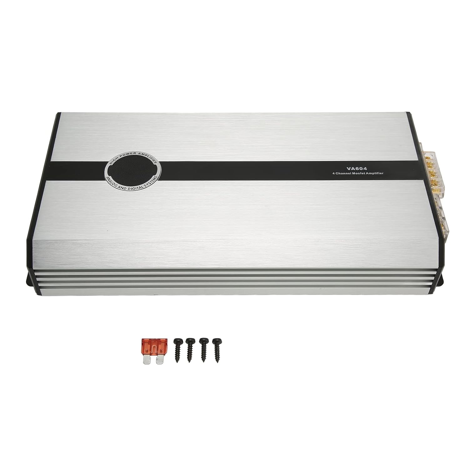 4-Kanal Auto Verstärker Aus Aluminium - Hochleistung Verstärker Für Autolautsprecher