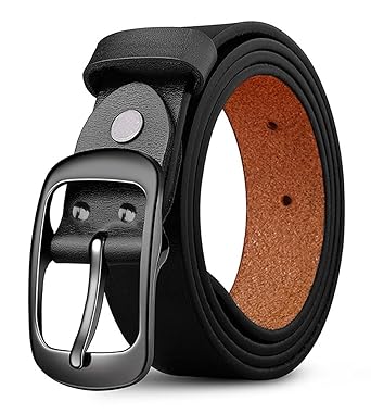 Men’s Formal & Causal Artificial Leather Black Belt (BOB-182)