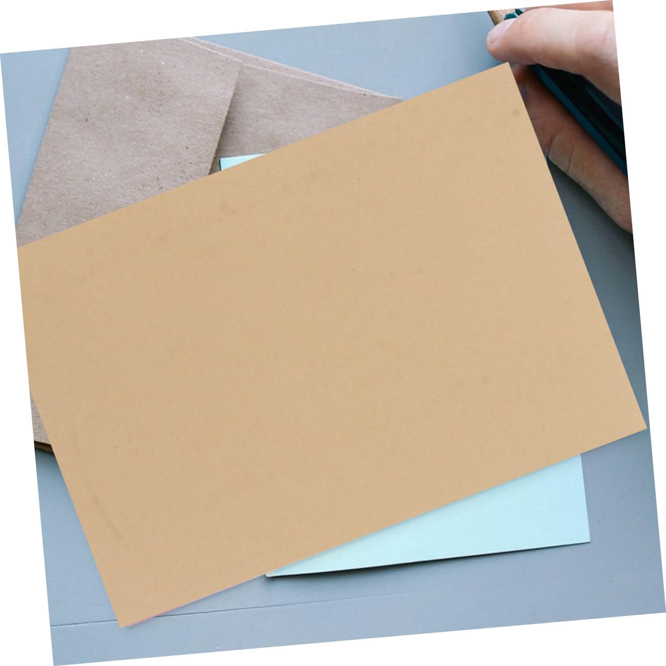 VILLFUL 100 Blätter Briefpapier Aus Dickem Kraftpapier 160 G/m² Stabiles Vintage-schreibpapier Für Büro Dekoratives Briefpapier Zum Gestalten Und Verpacken Vielseitig Einsetzbar Für