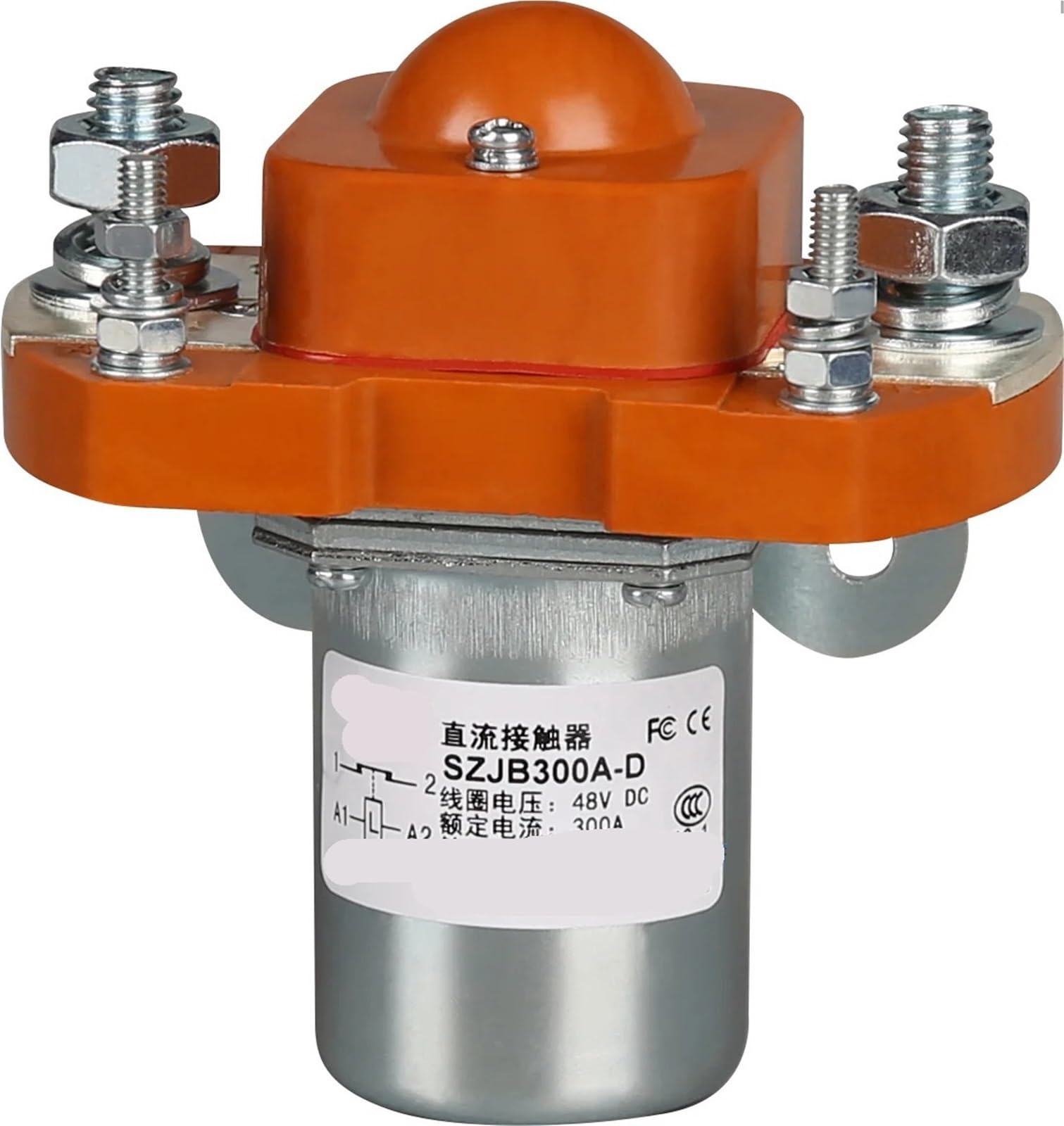 LKPEHTAGN 300A SZJB300A-D/MZJ-300B 48v 36v 24v 12v Standard Type Solenoid Coil dc contactor(Coil Voltage 12v)