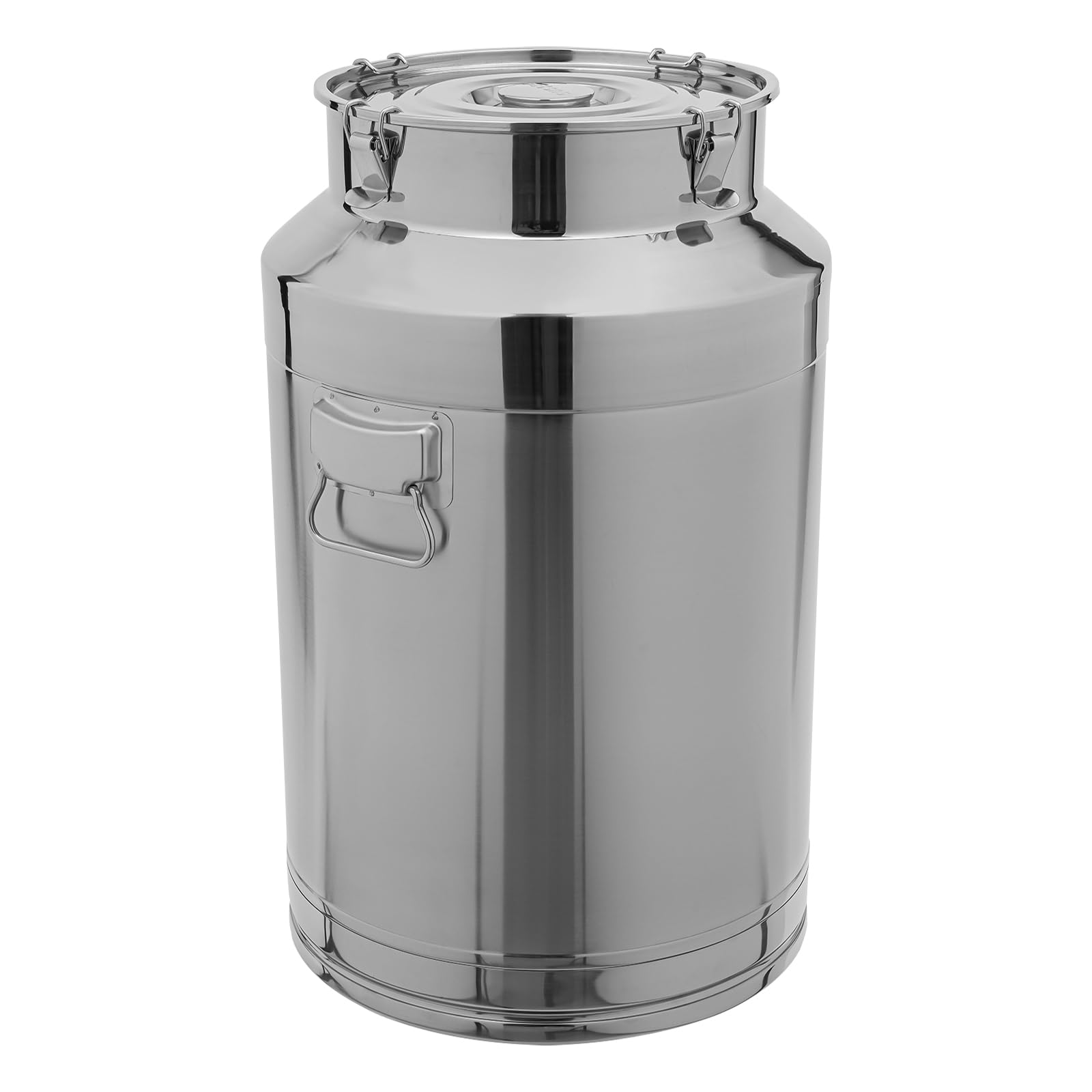 AYCDL Milk Storage Container,Milk Bucket 304 Stainless Steel Transport with Lid and Handles for Canteen Restaurant Tea Shop,28L,76L/20Gal