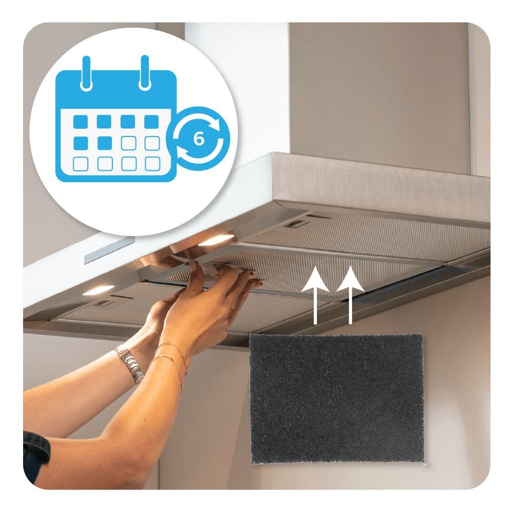 AllSpares Filtro de carbón activo para campanas extractoras | Compatible con Airone PCR1, CARMEN, FENICE, LORELEY, RAFFAELLO, ACFCRETT28X20X1002 | 200 x 270 x 10 mm