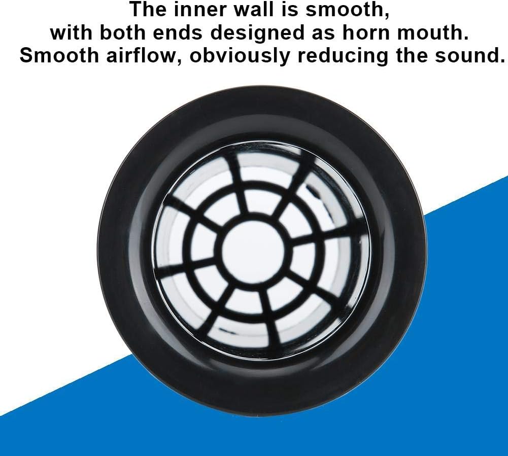 Weiyirot Smooth Speaker Port, Subwoofer Woofer 2Pcs Speaker Inverter Tube, T9 Opening 71, Black