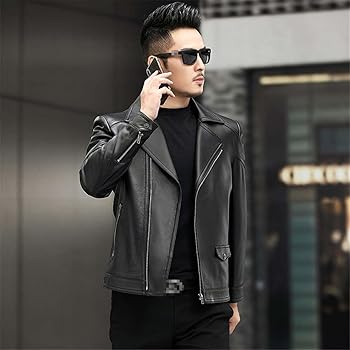 ジャケット・アウター Camphor wood zipped leather sport jacket Camphor wood zipped leather sport jacket
