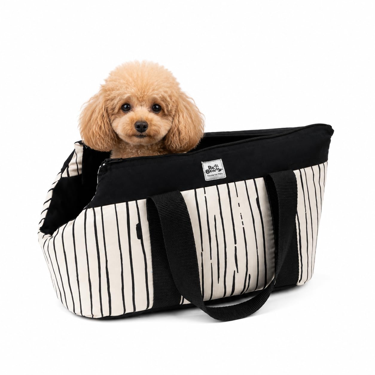 Borsa Per Cane Piccolo Elegante – Trasportino Morbido Per Cani Di Piccola Taglia, Leggera, Lavabile, Tessuti Riciclati, Re-Benny