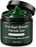 WVJIGE Anti-Bad Breath Herbal Gel Supplement with Chlorophyllin, Parsley, Peppermint Oil - Natural Mint Internal Freshener