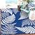 Ileading Reversible Plastic Outdoor Rug Fern Leaves Straw Mat,Waterproof Patios Carpet 5x8ft Non Shedding Portable Decor Area Rugs for Deck RV Picnic Beach Backyard(Navy)
