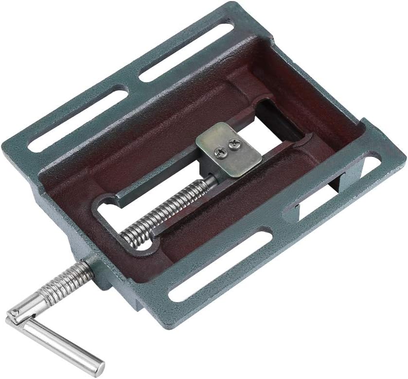 Ejoyous Drill Press Vise, Industrial Heavy Duty 6 Opening Size Drill Press Vice, Stable Milling Drilling Clamp Machine Vise Tool