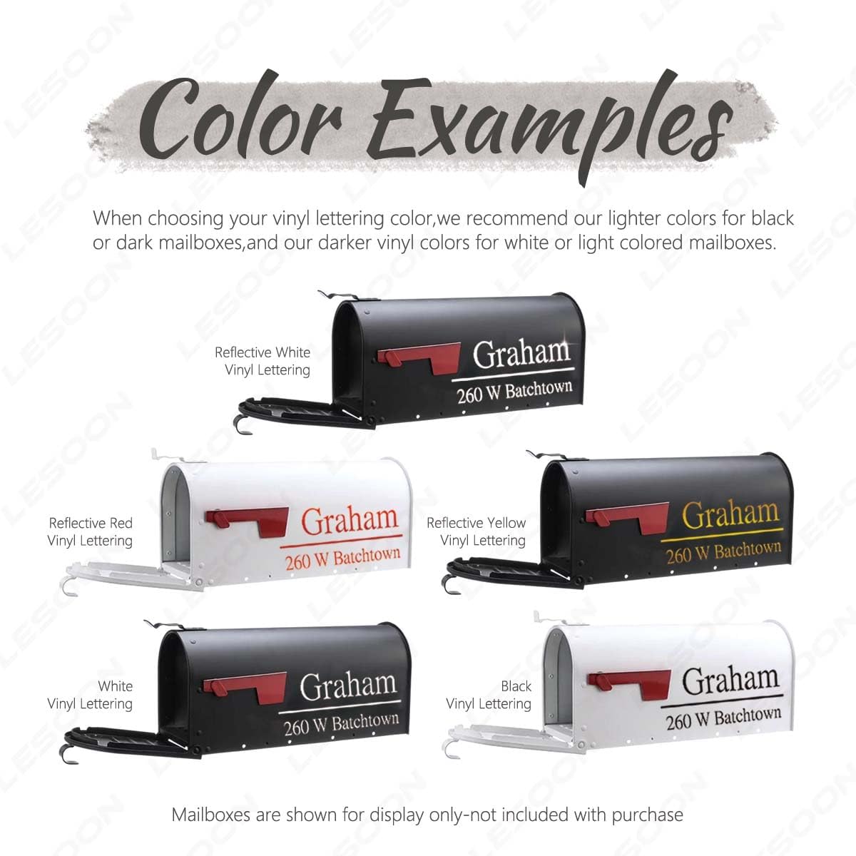 Custom Mailbox Numbers Mailbox Letters, Personalized Mailbox Decals, Address Label for Mailbox, Custom Mailbox Vinyl Stickers - CMN10