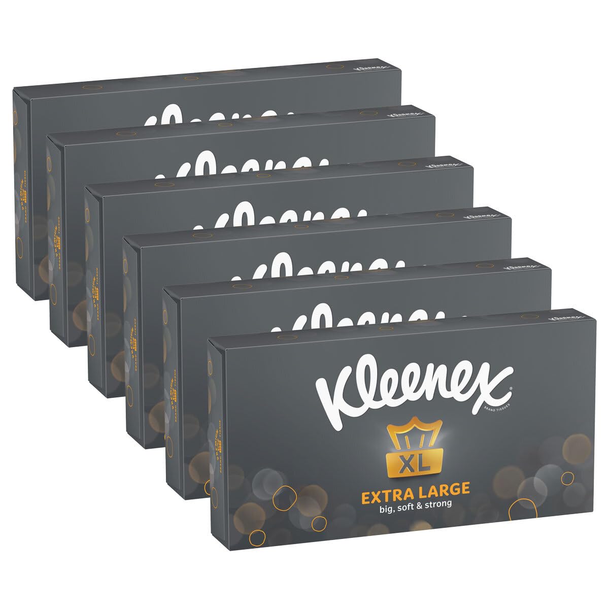 Kleenex Extra Large Facial Tissue for Men 2 ply 90 Sheets - Pack of 6 - by Shop 4 Less