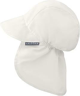 LaLoona Baby Peaked Cap UV 80+ with Neck Protection, Summer Hat, Sun Hat with UV Protection, Breathable and Quick-Drying, Oeko-Tex Standard 100 Tested Cap for Boys and Girls
