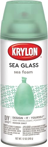 Miniatura 9 de Krylon K09058007 - Pintura en aerosol para vidrio de mar aciano 12 onzas