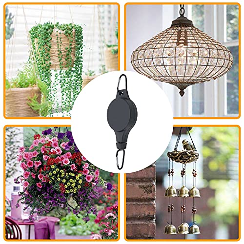 8 Pcs Plant Pulleys For Hanging Plants, Retractable Plant Hanger For Garden Baskets Pots #TOP4