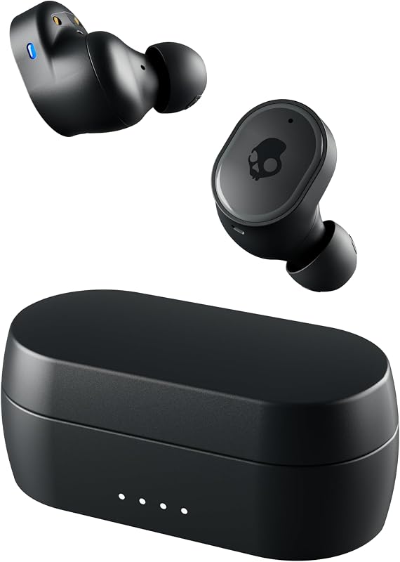 Skullcandy Sesh ANC XT Wireless Earbuds, Bluetooth Headphones, Noise Cancelling, Up to 46 Hours Battery with Charging Case, Sweat and Water Resistant, Microphone for iPhone Android - True Black
