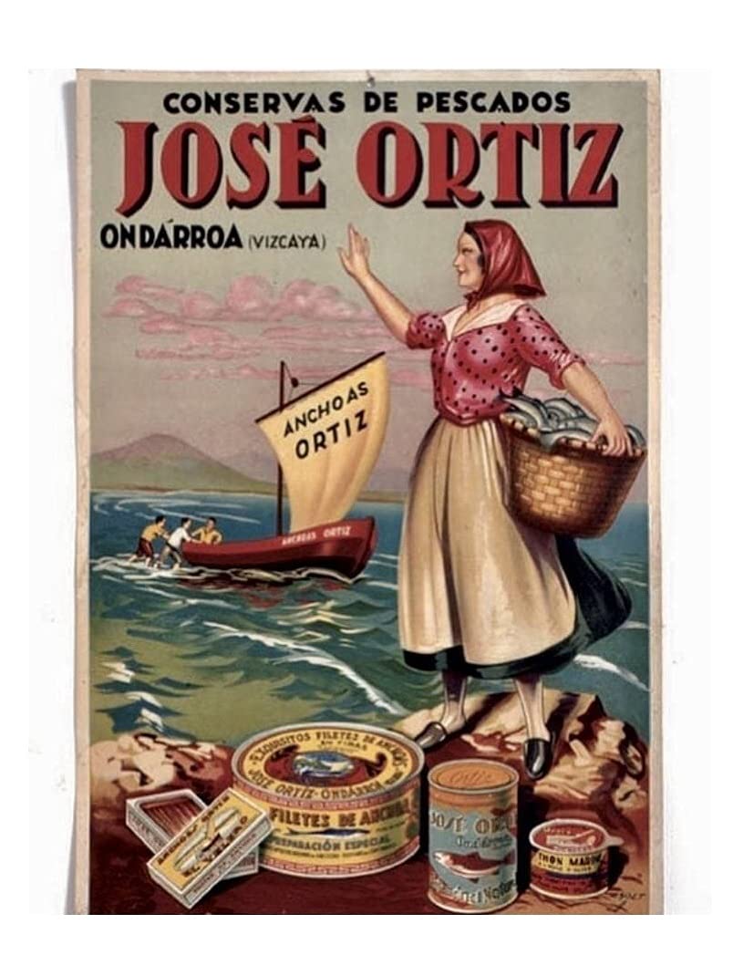 Filetes de anchoa en aceite de oliva 350g Ortiz