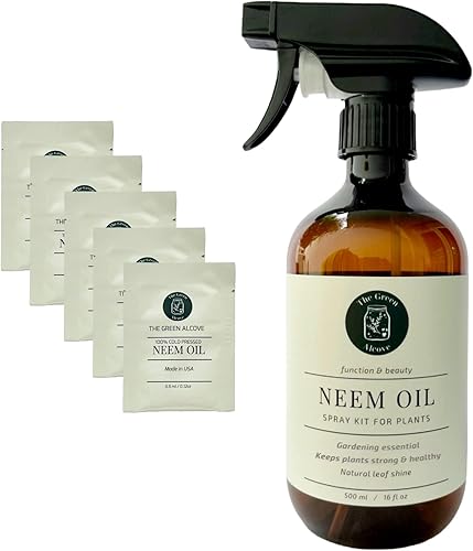 Miniatura 5 de Recambio de aceite de neem para plantas  Aceite de neem para jardín interior y exterior  5 sobres de aceite de neem 100% puro prensado en frío, hace