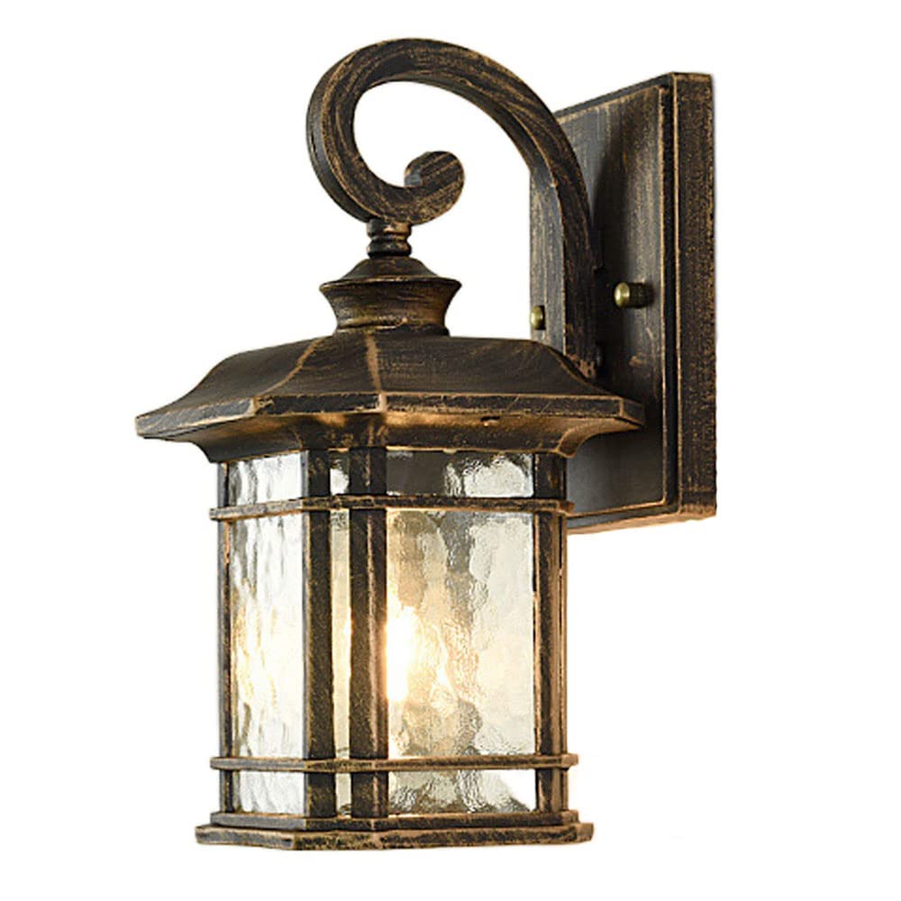 Kbuukyyxouy Antique Outdoor Wall Lamp Waterproof Outdoor Wall Lamp Exterior Wall Creative Lamp Villa Exterior Wall Lamp Staircase Door Aisle Balcony Outdoor Garden Lamp Exterior Light Fixture(,10.6In)