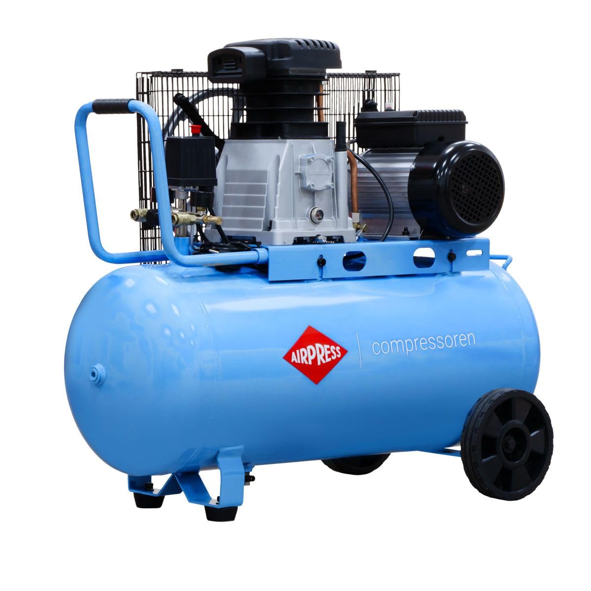 AIRPRESS - Compresor de aire de dos pistones HL 340-90 10 bar 3 CV / 2,2 kW 272 l/min 90 litros