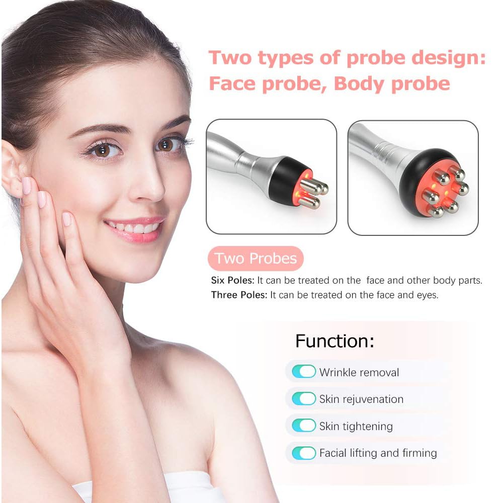 Urządzenie przeciwzmarszczkowe o częstotliwości radiowej, RF, lifting twarzy, ujędrniająca skórę, urządzenie do masażu antycellulitowego