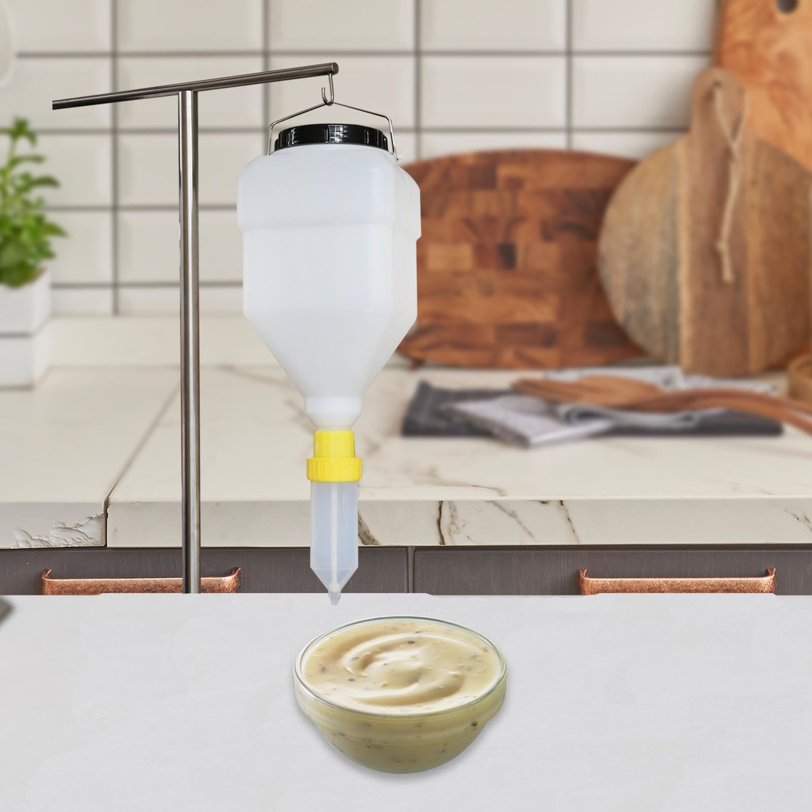 Dispensador de Salsa Colgante, for Cocina, Barbacoa al Aire Libre, Asar y cocinar, Botella exprimible fácil de Usar for Salsas, aderezos y condimentos