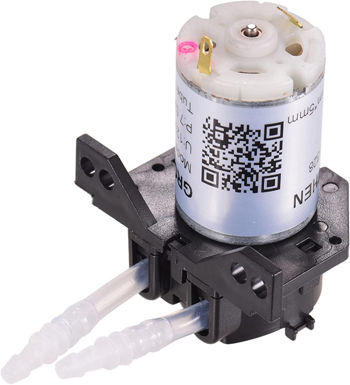 Benkeg DC 12V Bomba dosificadora Bomba peristáltica Mini Agua Bomba líquida Cabezal de Tubo peristáltico Función de autoaspiración para el Laboratorio químico Aditivos de dosificación para análisis