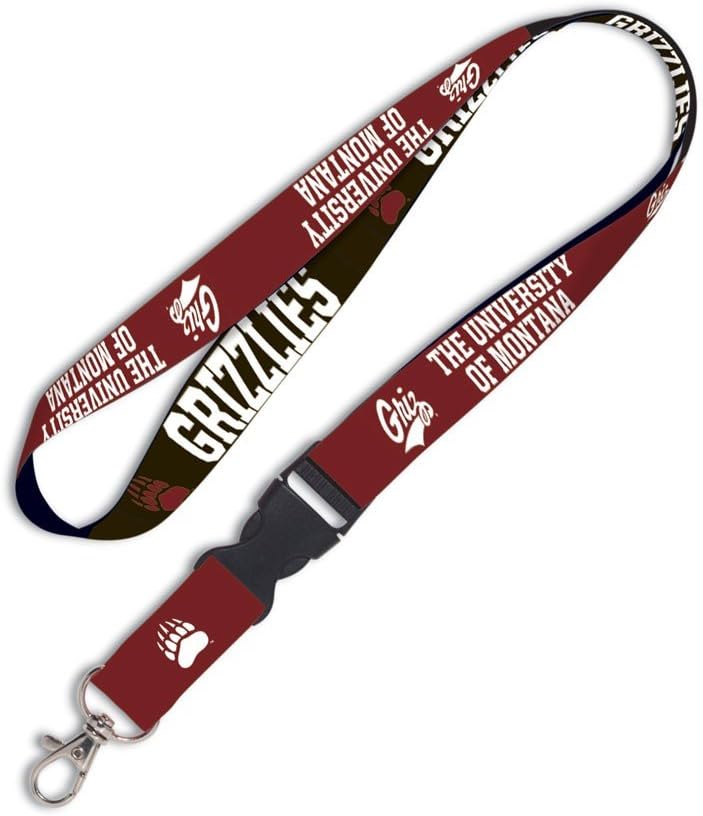 Wincraft NCAA University of Montana 81540012 Lanyard with Detachable Buckle, 3/4"