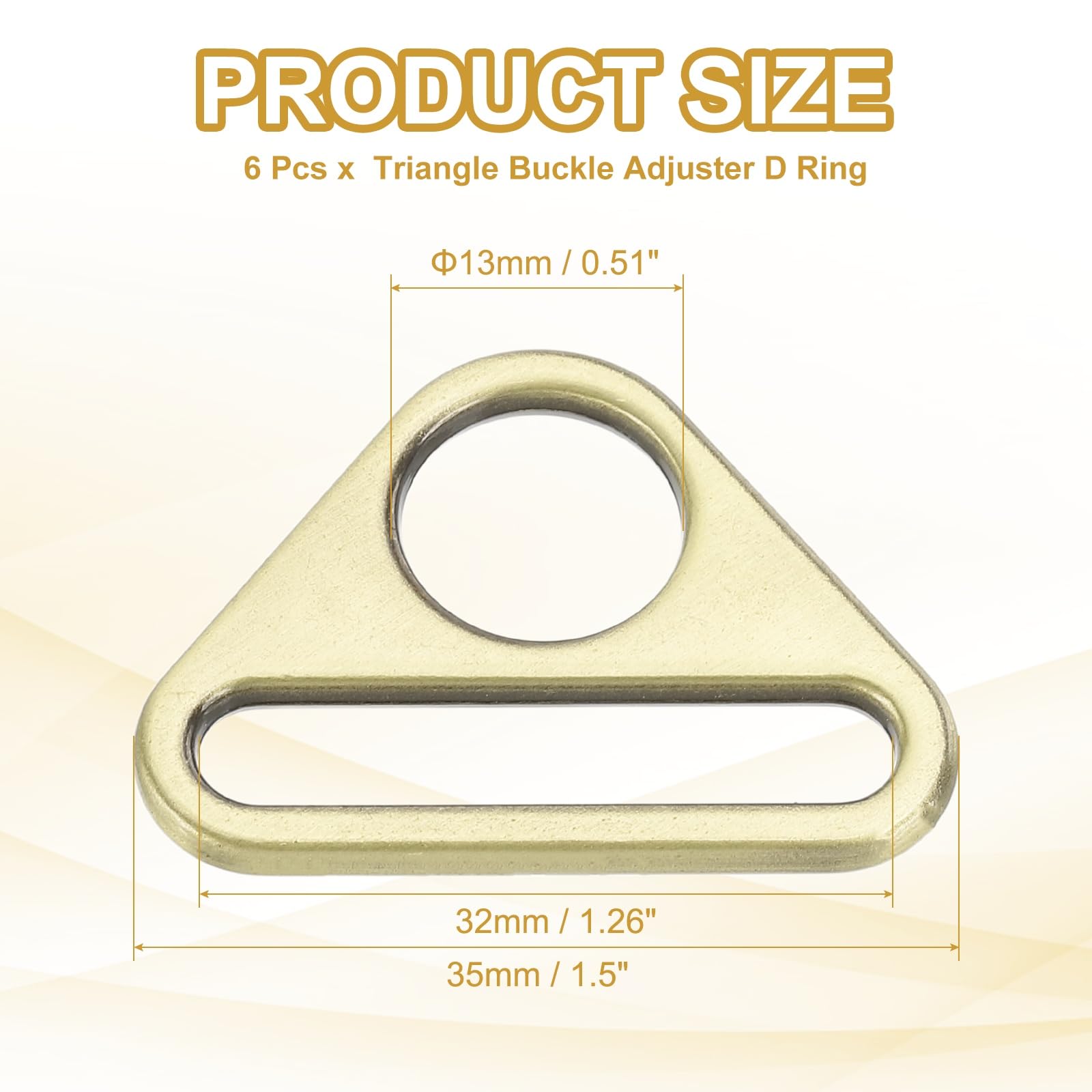 PATIKIL Triangle Buckle Adjuster D Ring - Image 2