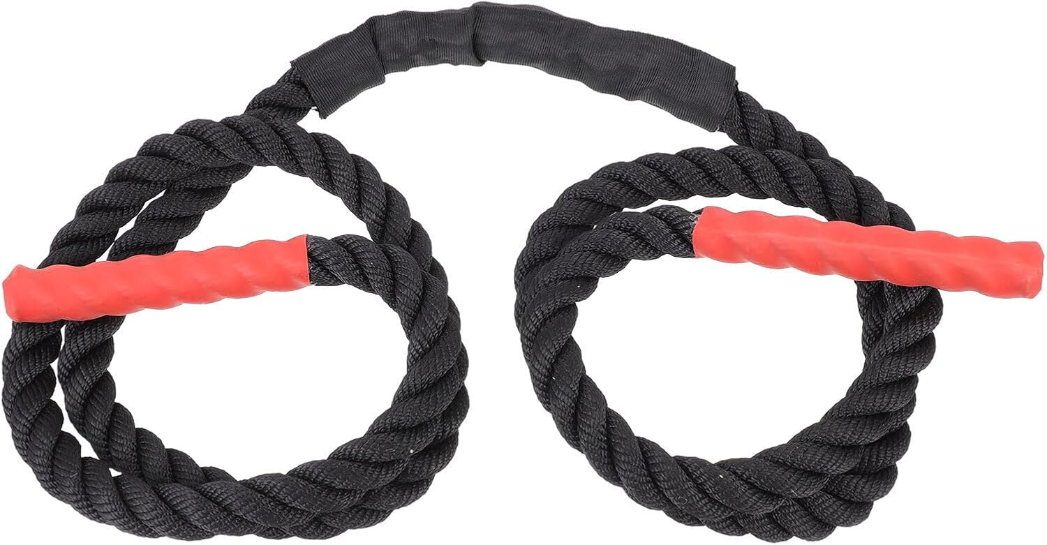 BESTonZON Weighted Gym Skipping Rope 2.8m Polyester Exercise Jump Rope for Adults Heavy-duty Fitness Training Mma Boxing Strength Workouts