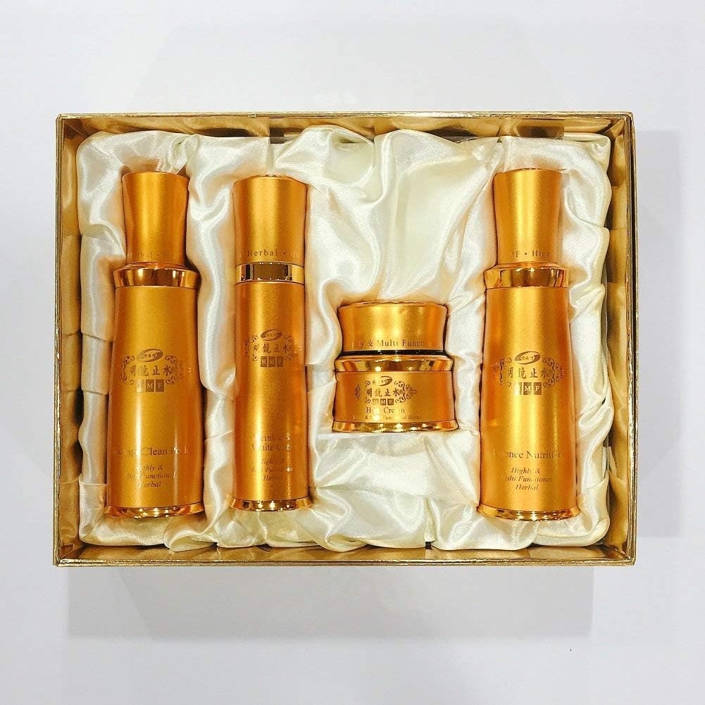 Myung-Kyung-Ji-Soo(明鏡止水) HMF Skin Care Set 4 Items(New Edition/Total 12.8oz)/ Korean Herbal Medicine Cosmetics/Baekoksaeng