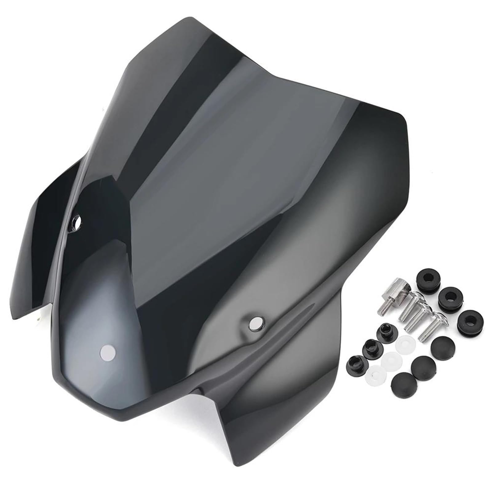 Scheibe Motorrad-Windschutzscheiben Für S1000R (S 1000 R) 2021 – 2024 Frontscheibe, Windabweiser, Spoiler Windschutz Deflektor(Schwarz)
