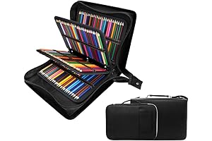 200 + 16 Slots Youshares Pencil Case & Extra Pencil Sleeve Holder