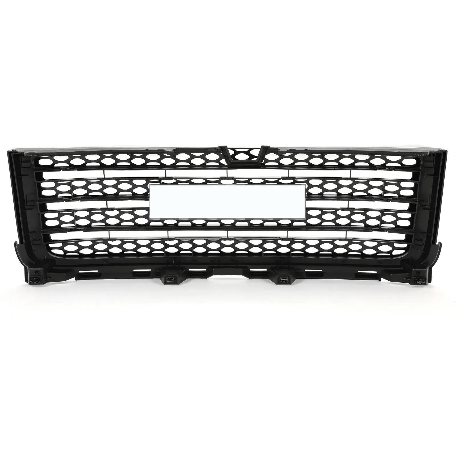 Gloss Black Front Bumper Grille With LED Light For 2011-2014 GMC Sierra 2500HD 3500HD