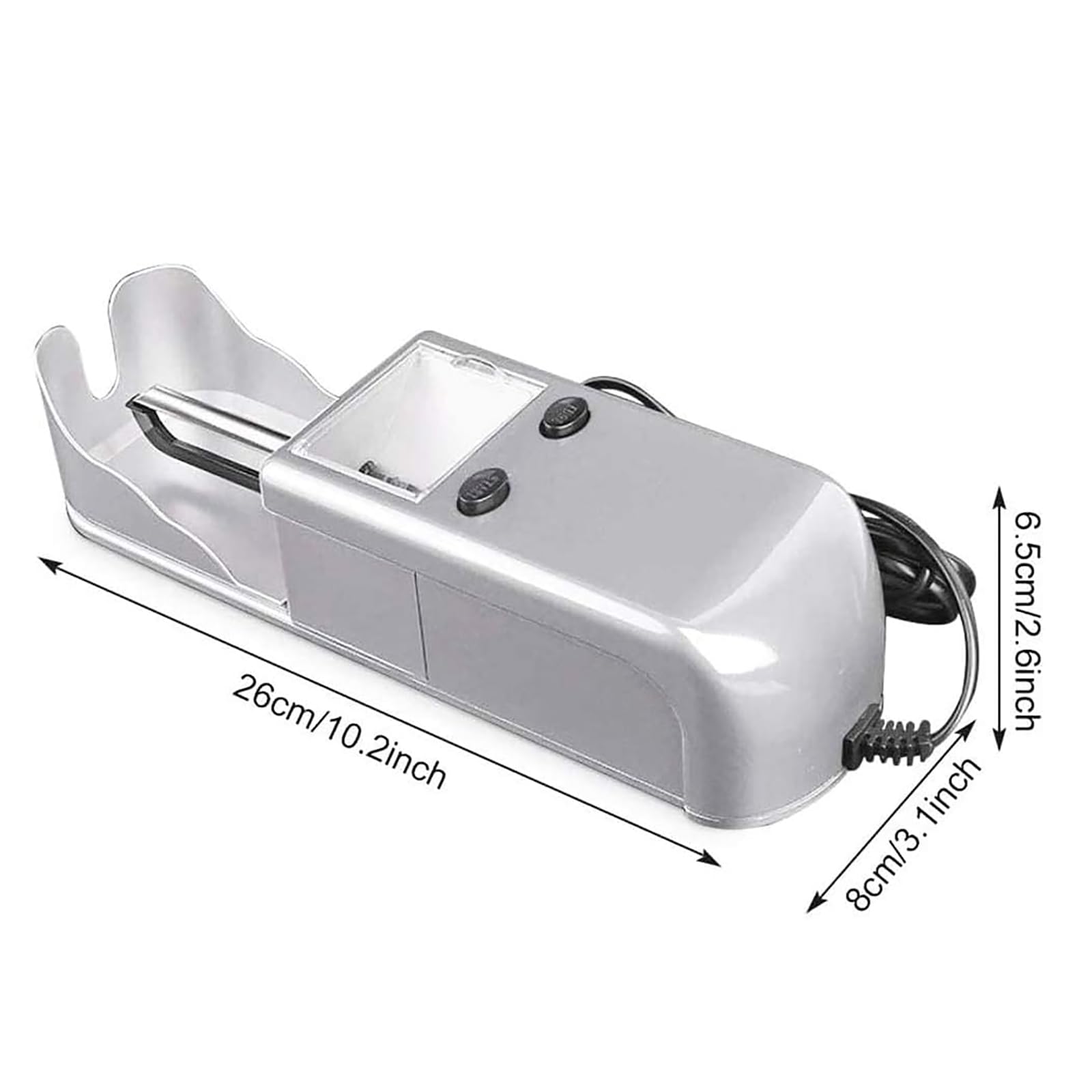 Rullo Per Tabacco Automatico, Arrotolatore Di Sigarette Elettrico Con Smerigliatrice Per Tabacco, Densità Del Tabacco Regolabile Su 5 Livelli, Compatibile Con Tubo Da 6,5 ​​mm/8 Mm, Per Padre