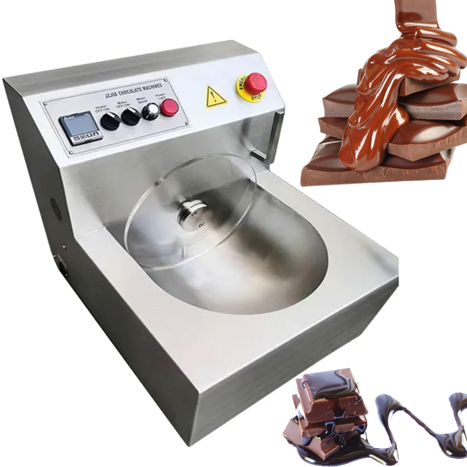 Olla para Calentar Chocolate de 800 W, MáQuina de Templado y Derretido de Chocolate con CalefaccióN EléCtrica, 5-10 Kg/H, para Derretir Chocolate, Caldera Aluminio para Dulces Chocolate
