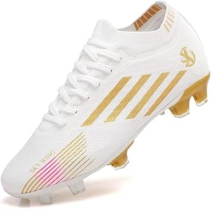 SKY WING Men and Women Soccer Shoes Cleats Professional High Top Breathable Training Football Shoes Unisex Indoor Outdoor Sneakers