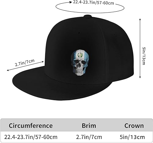 Miniatura 7 de Zusolf Gorra de béisbol ajustable con diseño de calavera de Guatemala con diseño de calavera de Guatemala para hombre