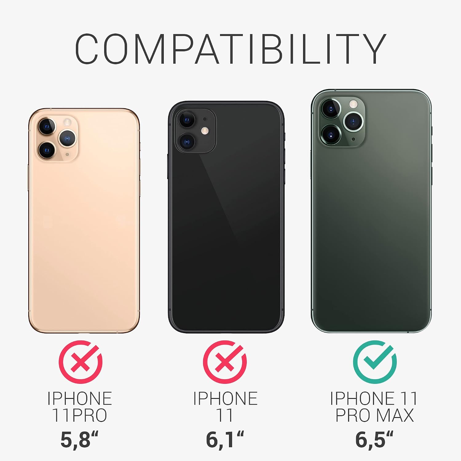kwmobile Case Compatible with Apple iPhone 11 Pro Max Case - TPU Silicone Phone Cover with Soft Finish - Light Lavender
