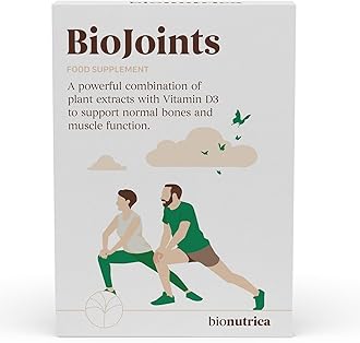 BioJoints-Joint Support Supplement | Reduce Anti-Inflammatory & Tirdness | Glucosamine & Chondroitin Complex 900 Mg, Hyaluronic Acid 50mg, Boswellia, Turmeric Extract 100 Mg, Vitamin D3-60 Tablets
