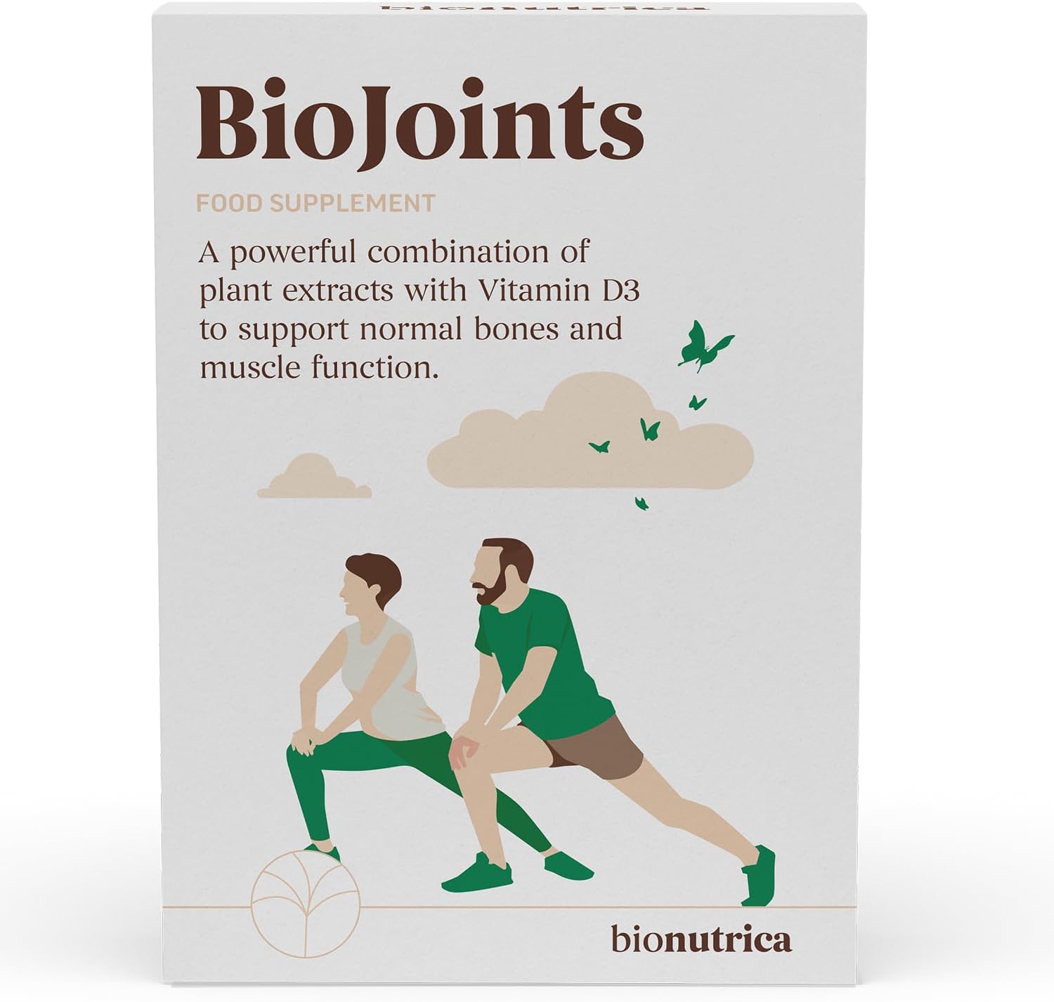 BioJoints-Joint Support Supplement | Reduce Anti-Inflammatory & Tirdness | Glucosamine & Chondroitin Complex 900 Mg, Hyaluronic Acid 50mg, Boswellia, Turmeric Extract 100 Mg, Vitamin D3-60 Tablets